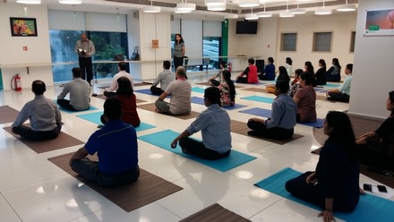 Yoga Workshop on Beating Corporate Stress at BNP Paribas - Sept 21 ...